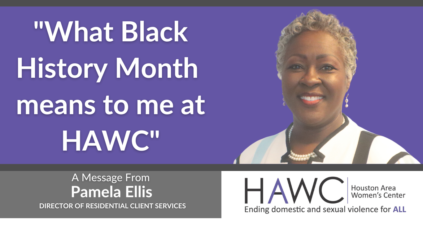 Pamela Ellis What Black History Month means to me at HAWC % pic